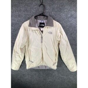 The North Face Women’s Small Insulated Jacket Cream Full Zip Outdoor